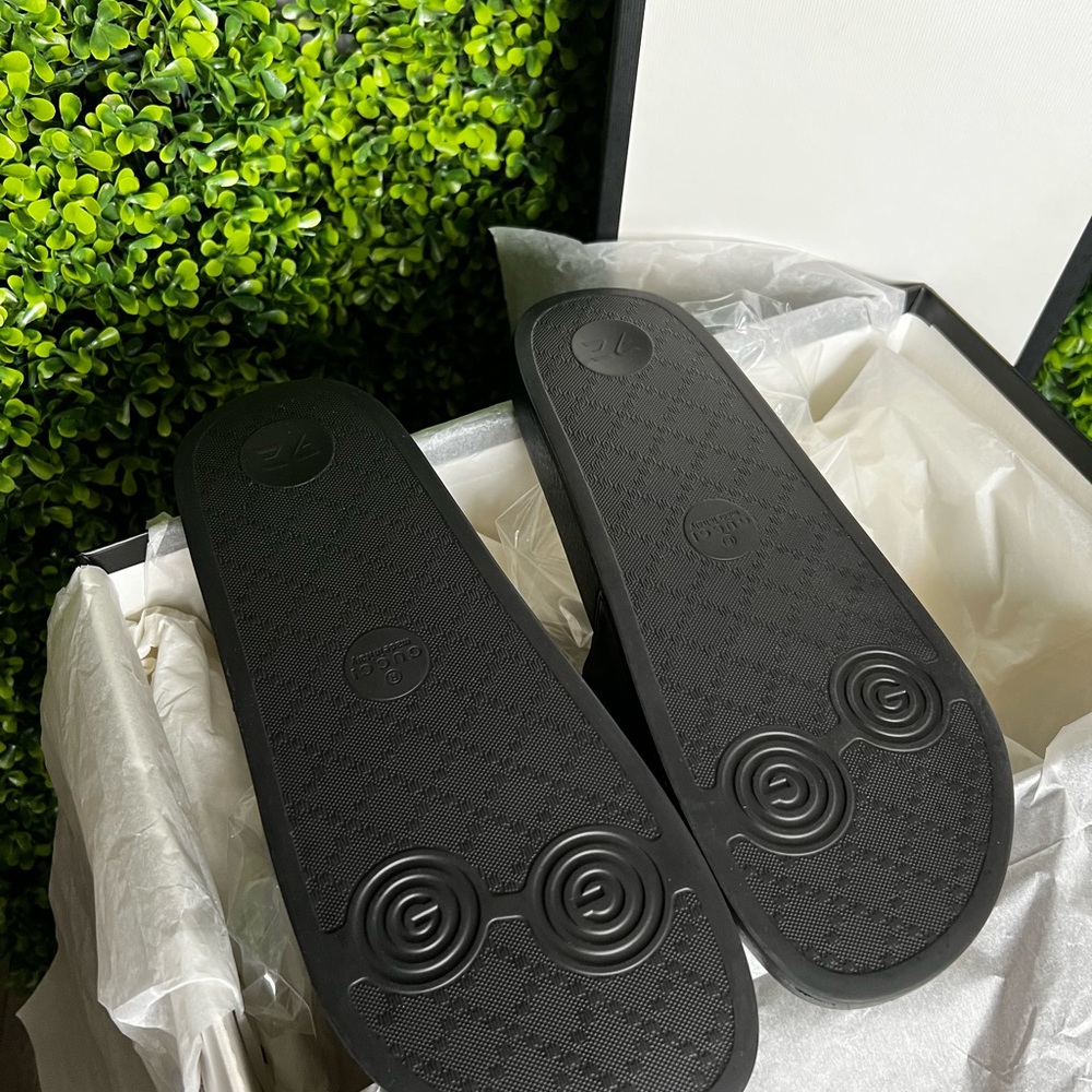 Firm on price New Gucci Logo Men’s Slide size 8 - Picture 5 of 9